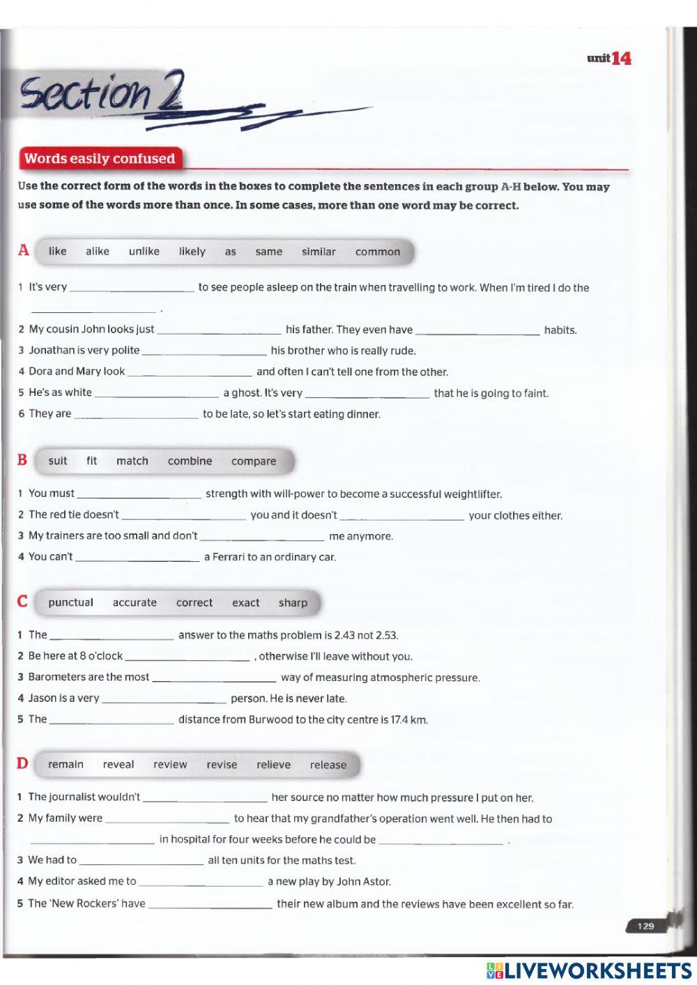 Use of English B2 - Unit 14