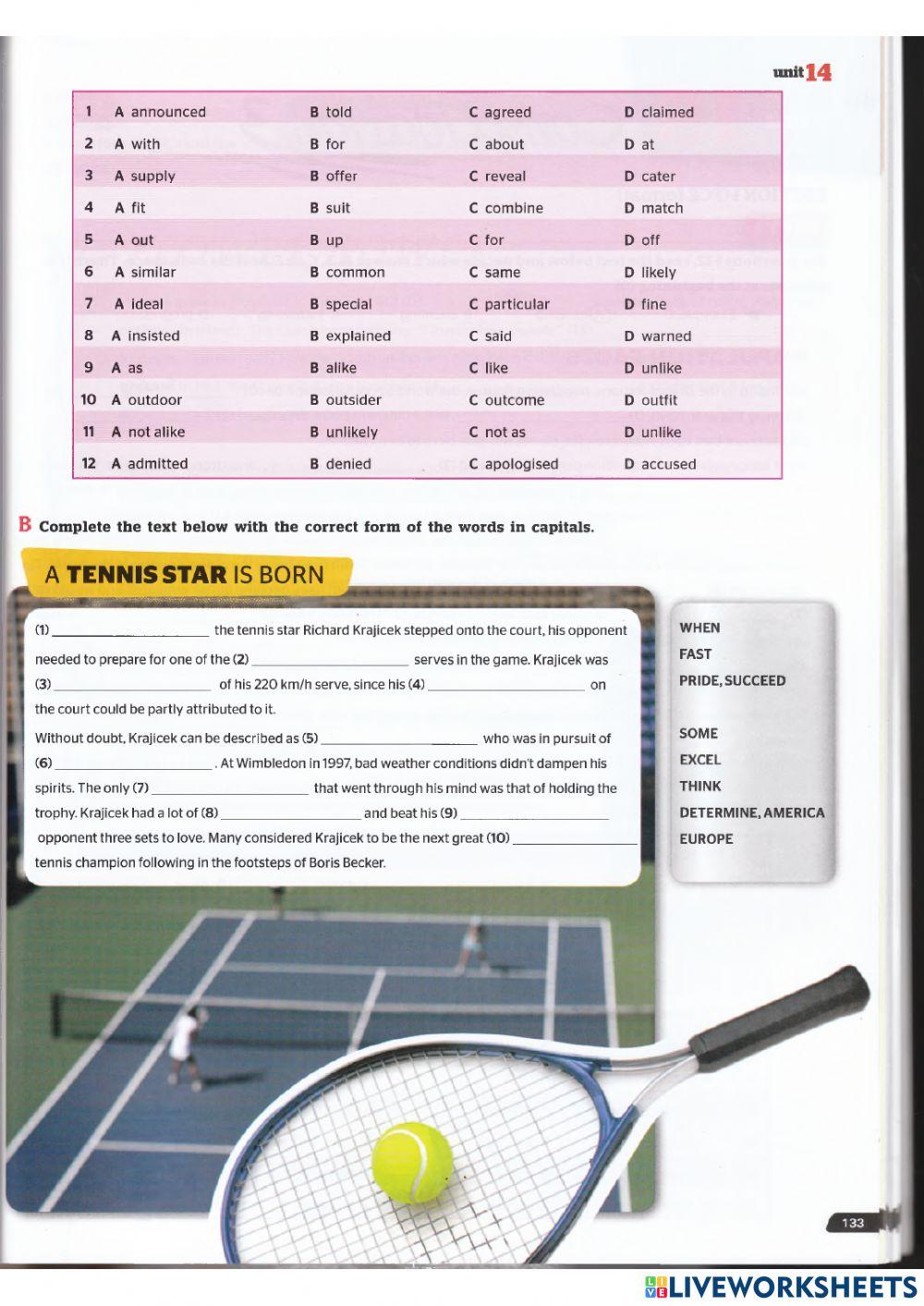 Use of English B2 - Unit 14