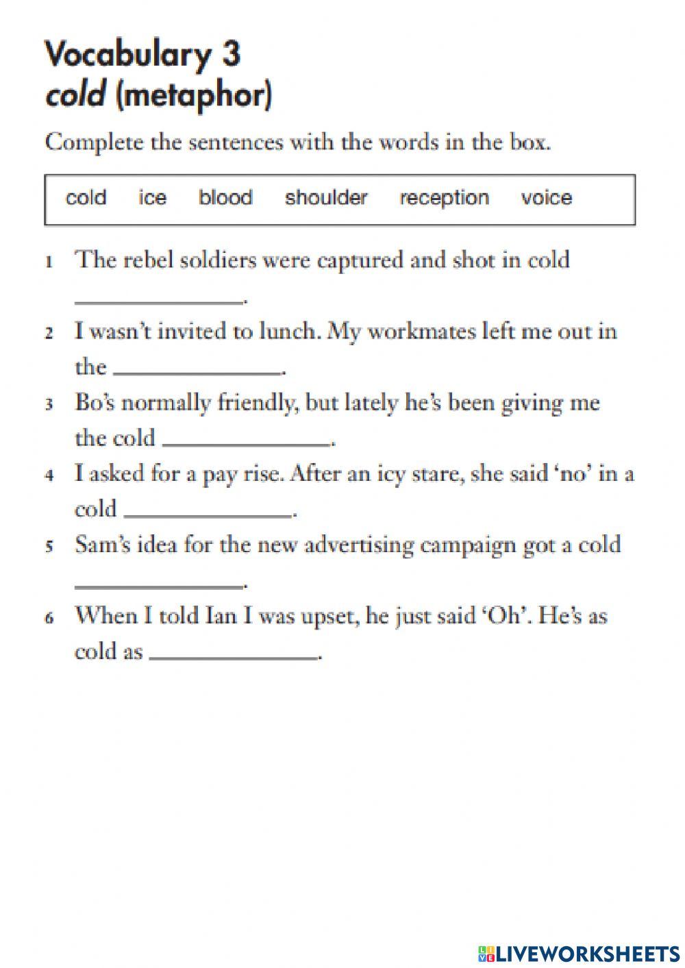 So such cold phrases