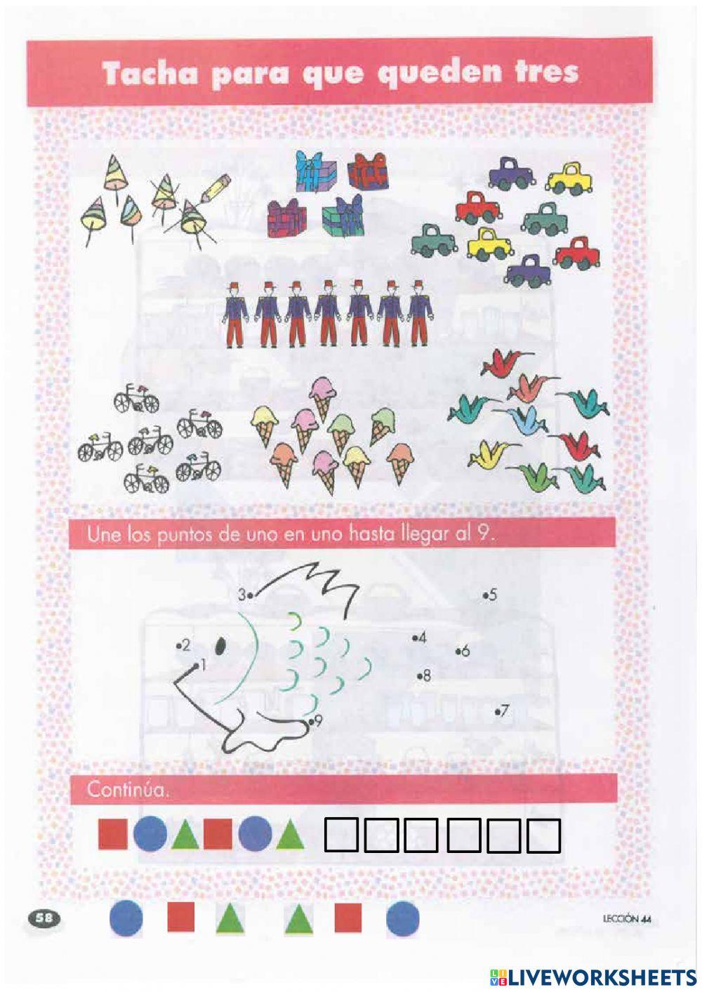 Actividad 19,tacha para que queden 3