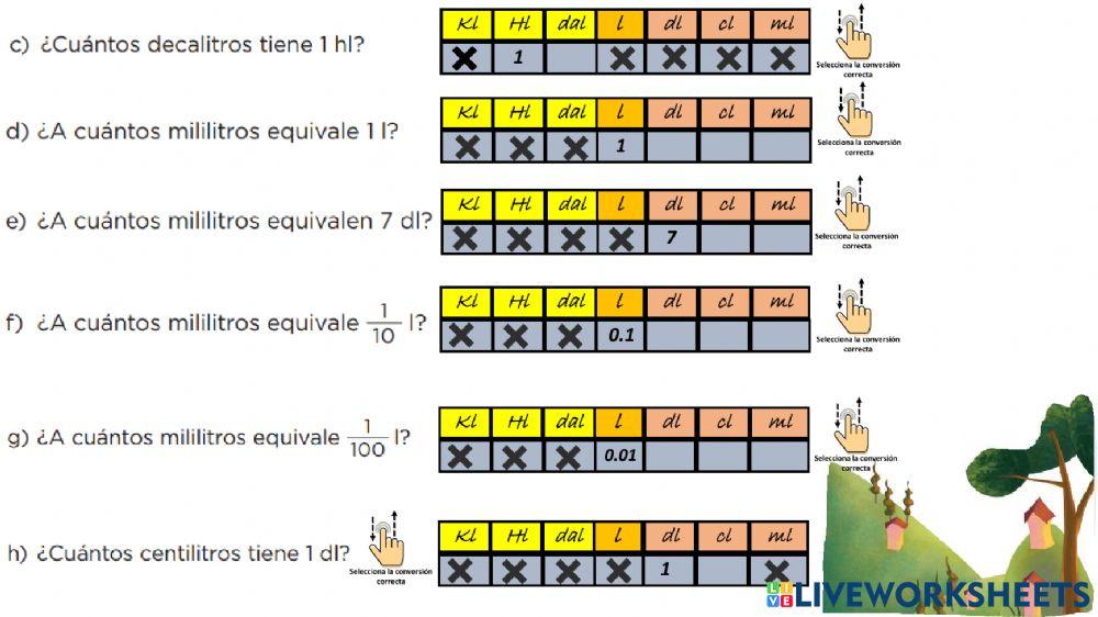 Desafío 73 El litro y la capacidad.