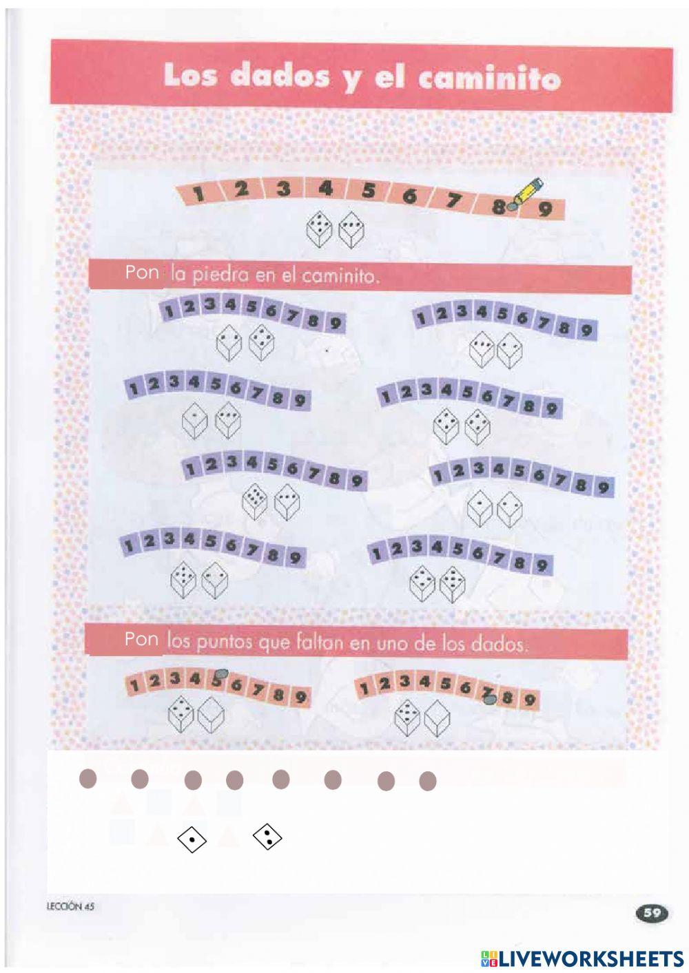 Actividad 20,los dados y el caminito