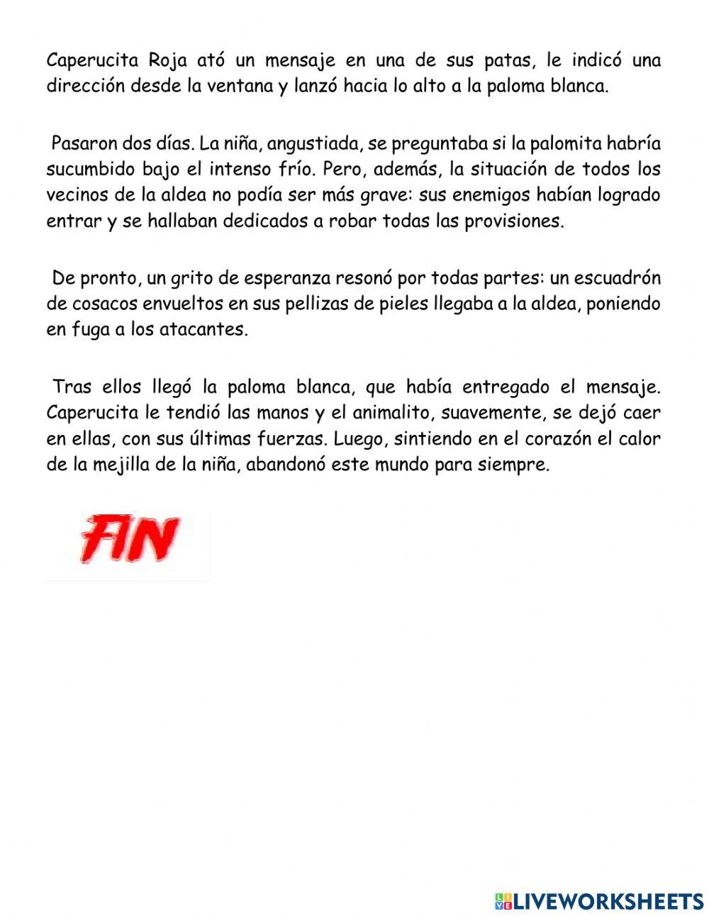 Caperusita y la aves