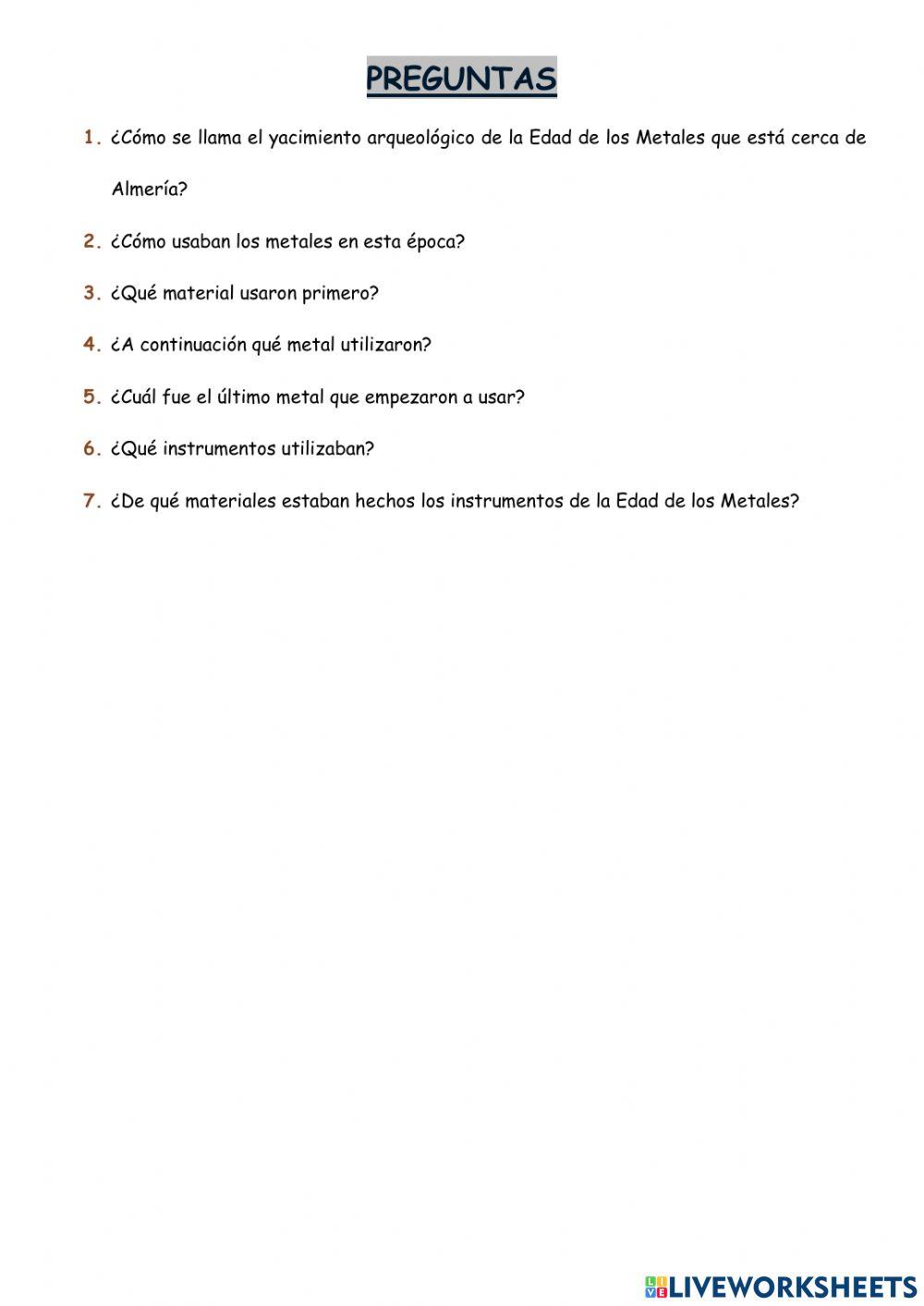 El arte en la Edad de los Metales