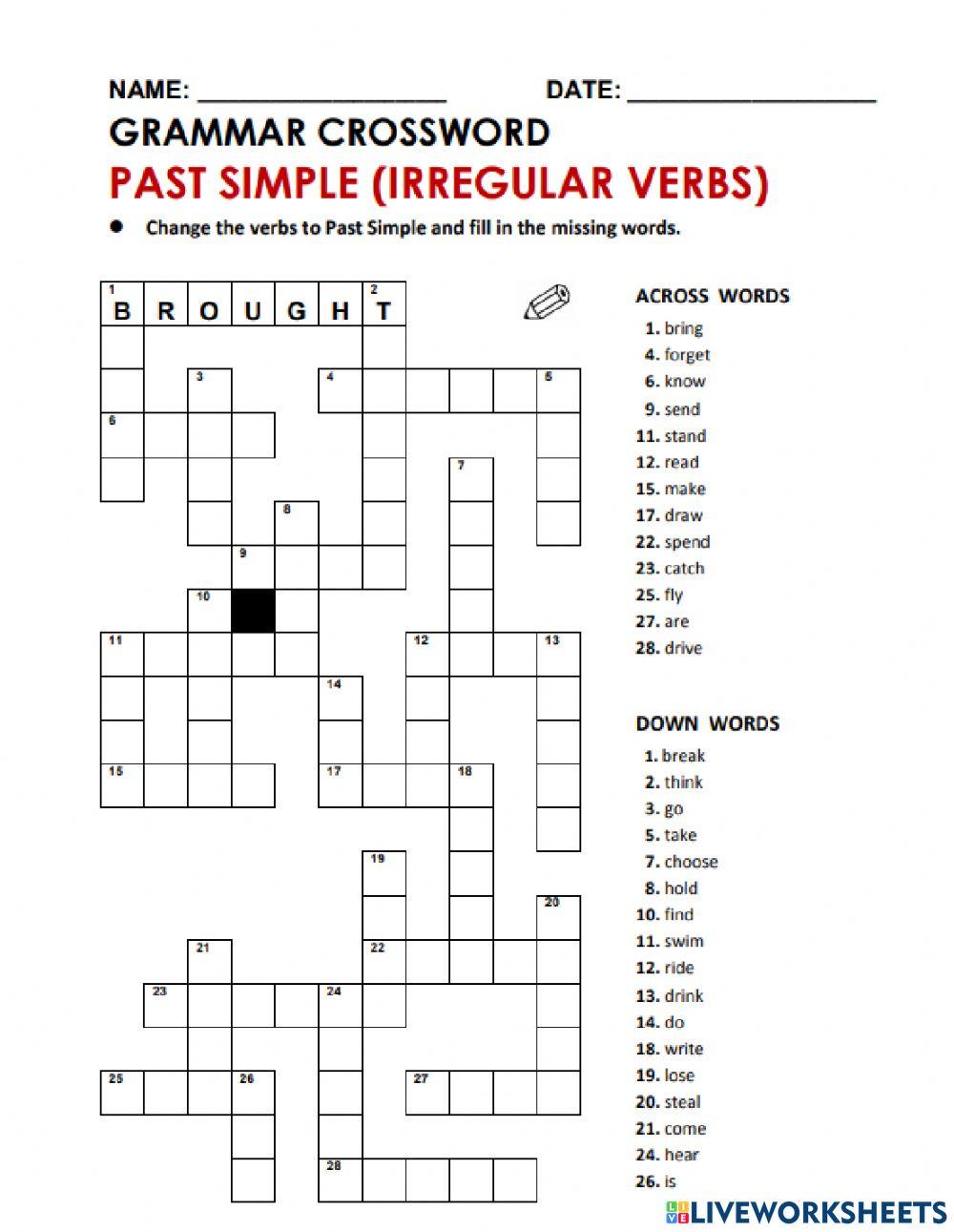 5314238 | SIMPLE PAST CROSSWORD | Rosalba_Gudino
