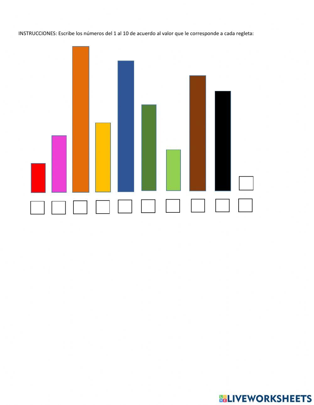 Regletas de Cuisenaire