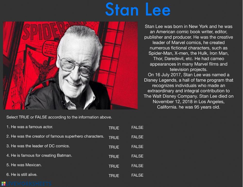 Comics: Stan Lee