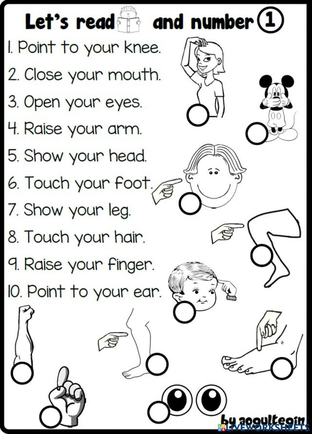 2.7. Body Parts - Commands 2.7. Body Parts - Commands