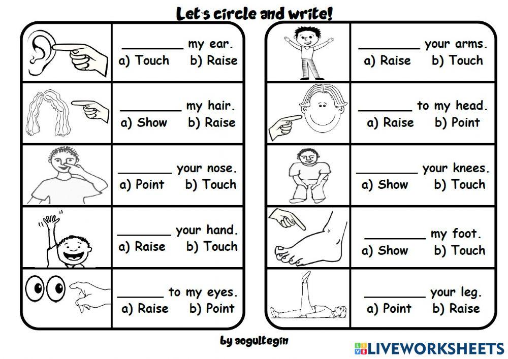 2.7. Body Parts - Commands 2.7. Body Parts - Commands