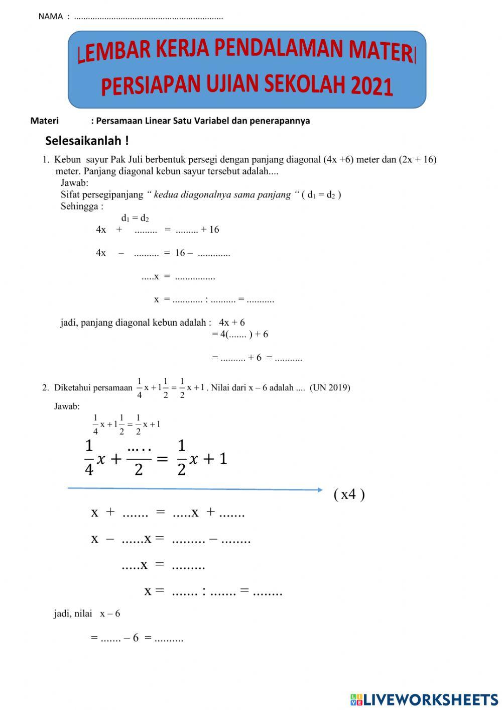 Pendalaman Materi Kelas 9