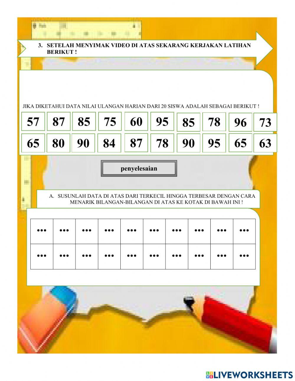 Statistik tabel distribusi frekuensi