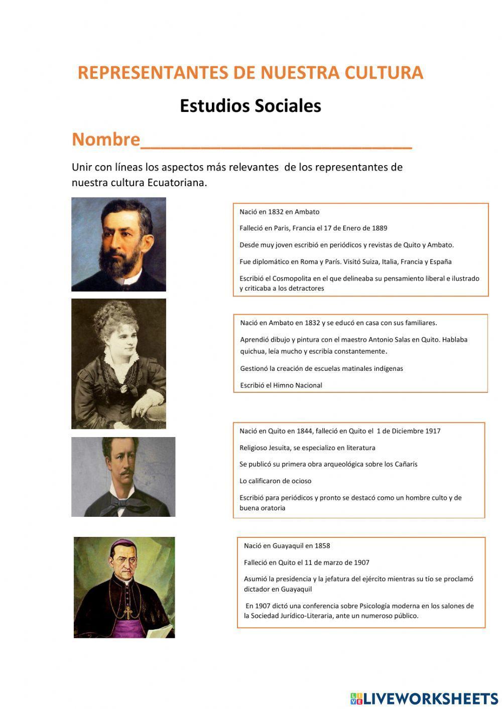 Representantes de la cultura