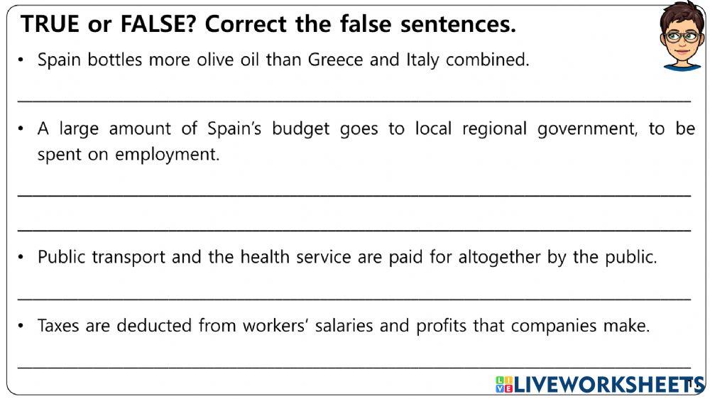 Spain's Politics Worksheets 11-16