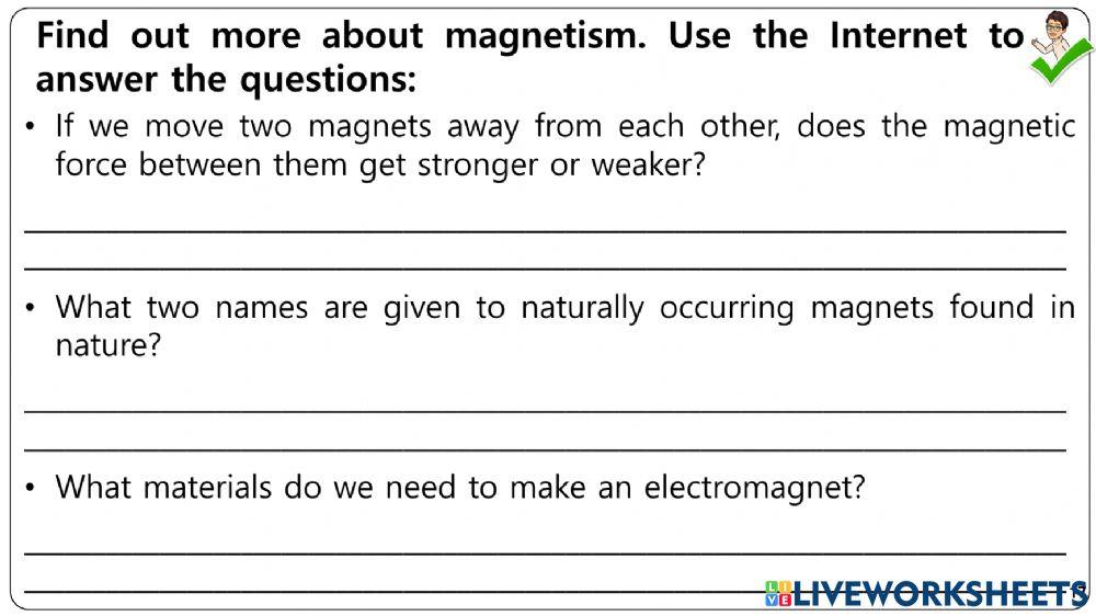 Electricity & Magnetism Worksheets 11-18