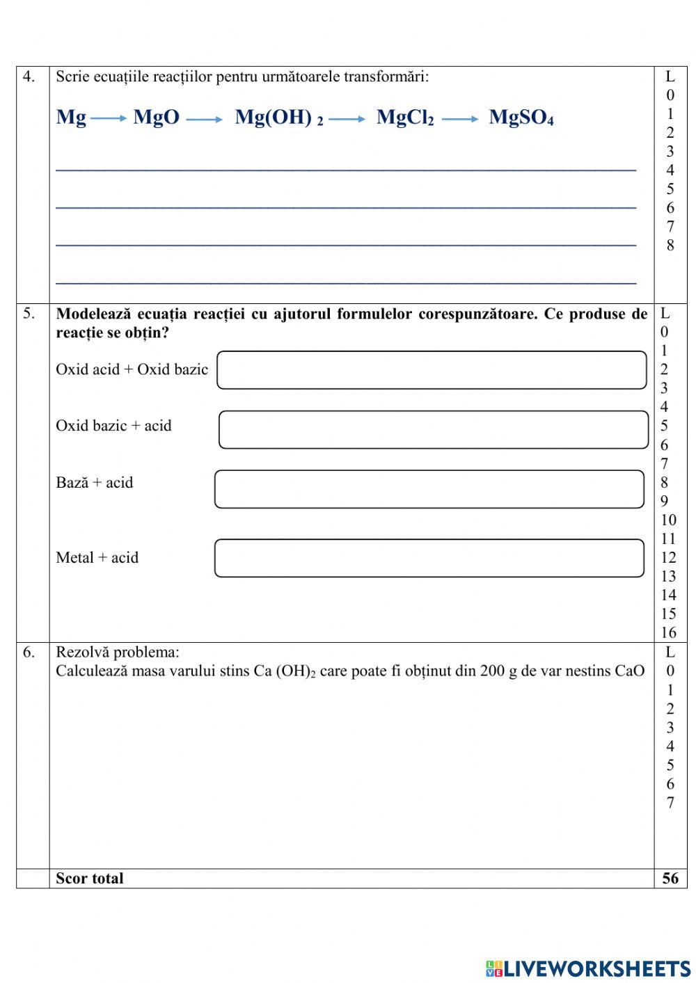 Clase de compuși anorganici