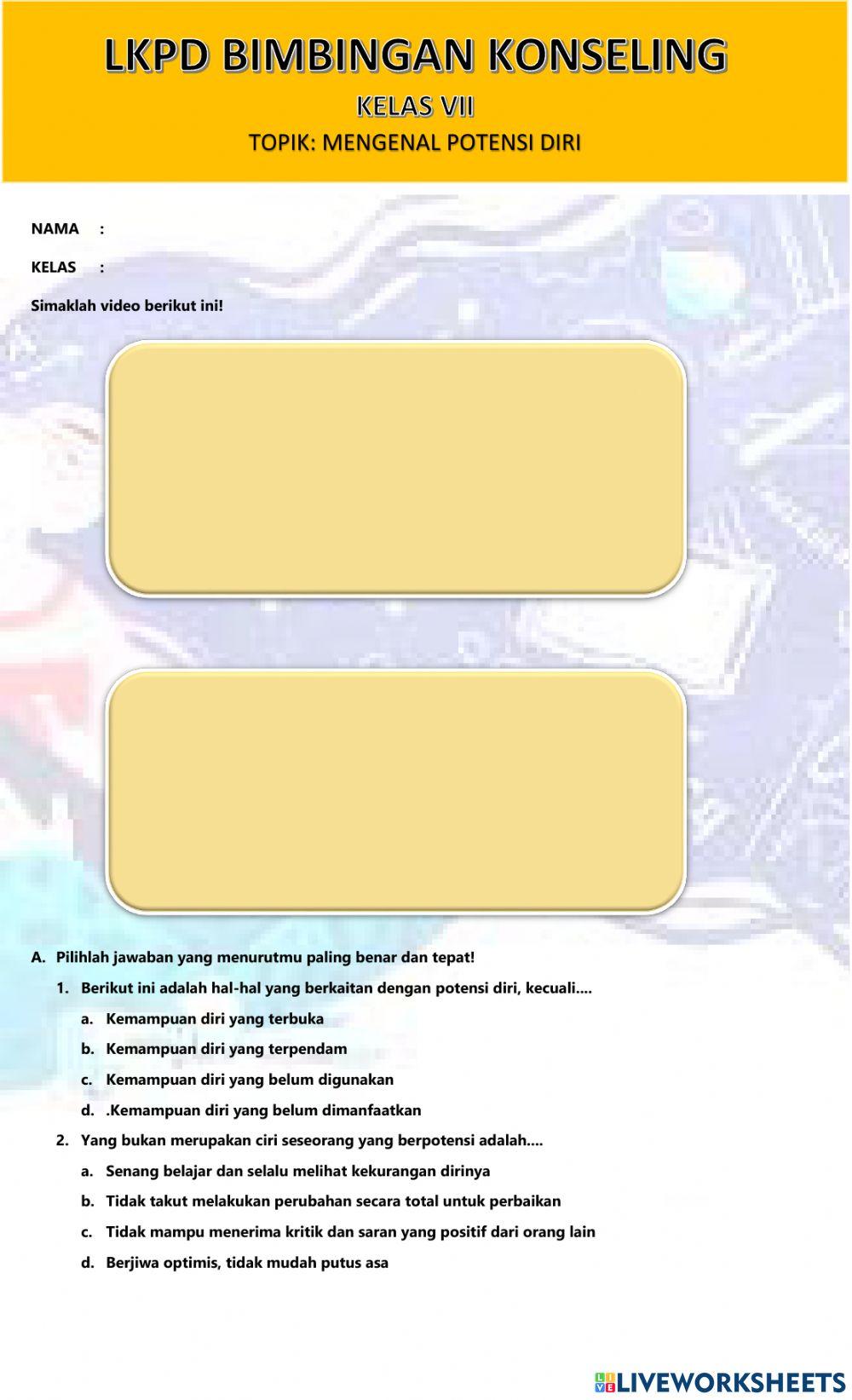 Mengenal potensi diri