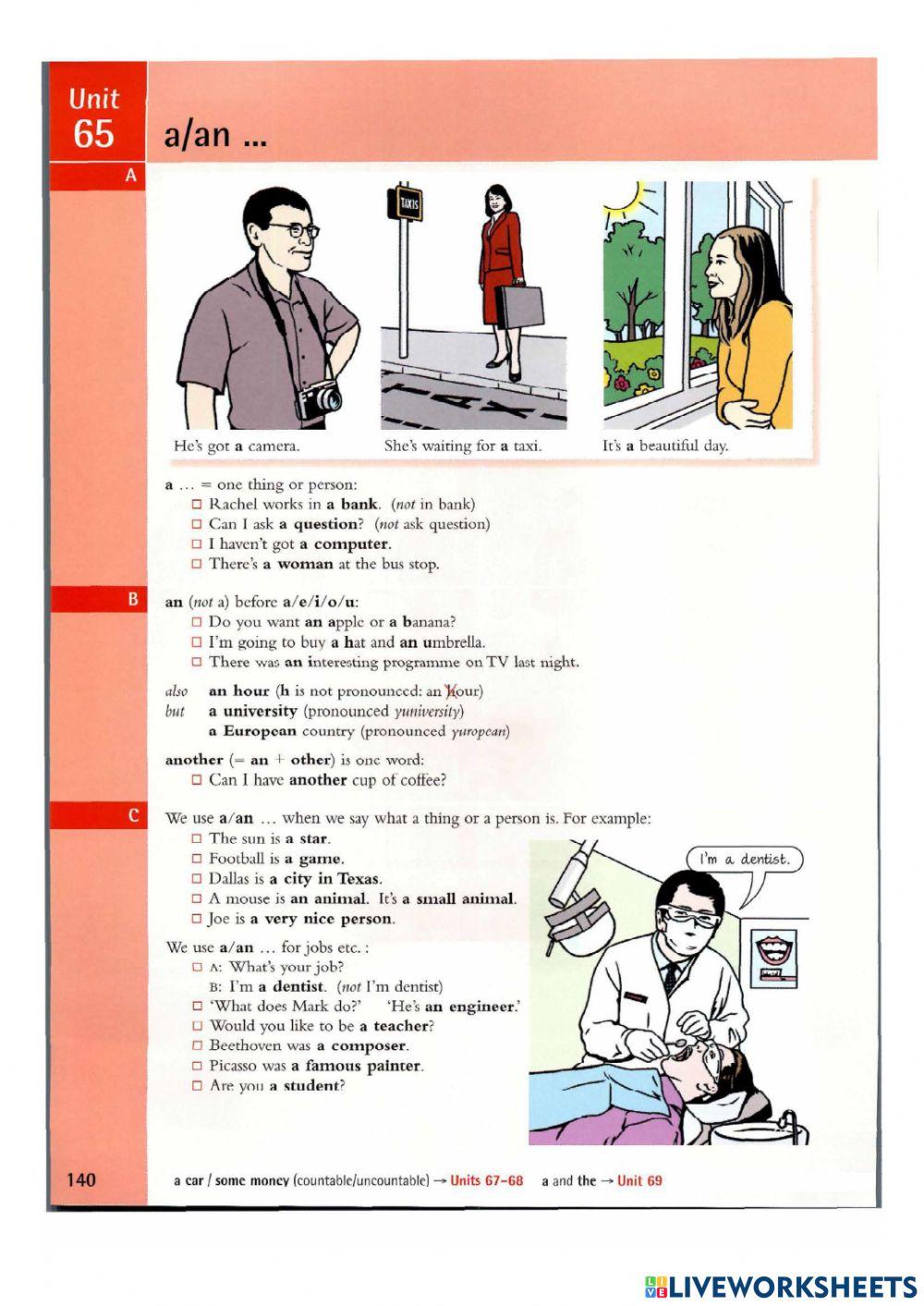 Articles Free Interactive Worksheets 876149