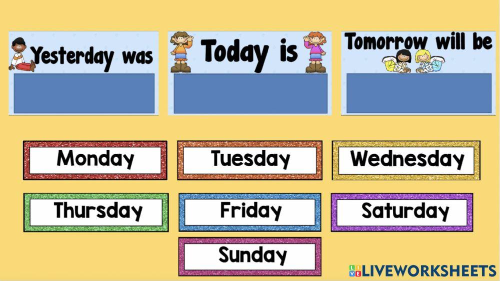 Yesterday, today and tomorrow