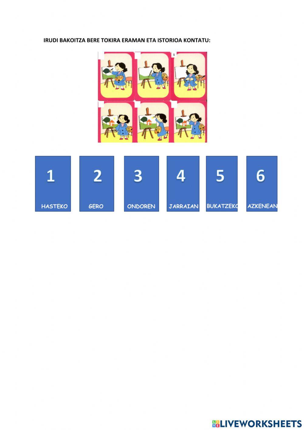 Paisaia margozteko pausoak