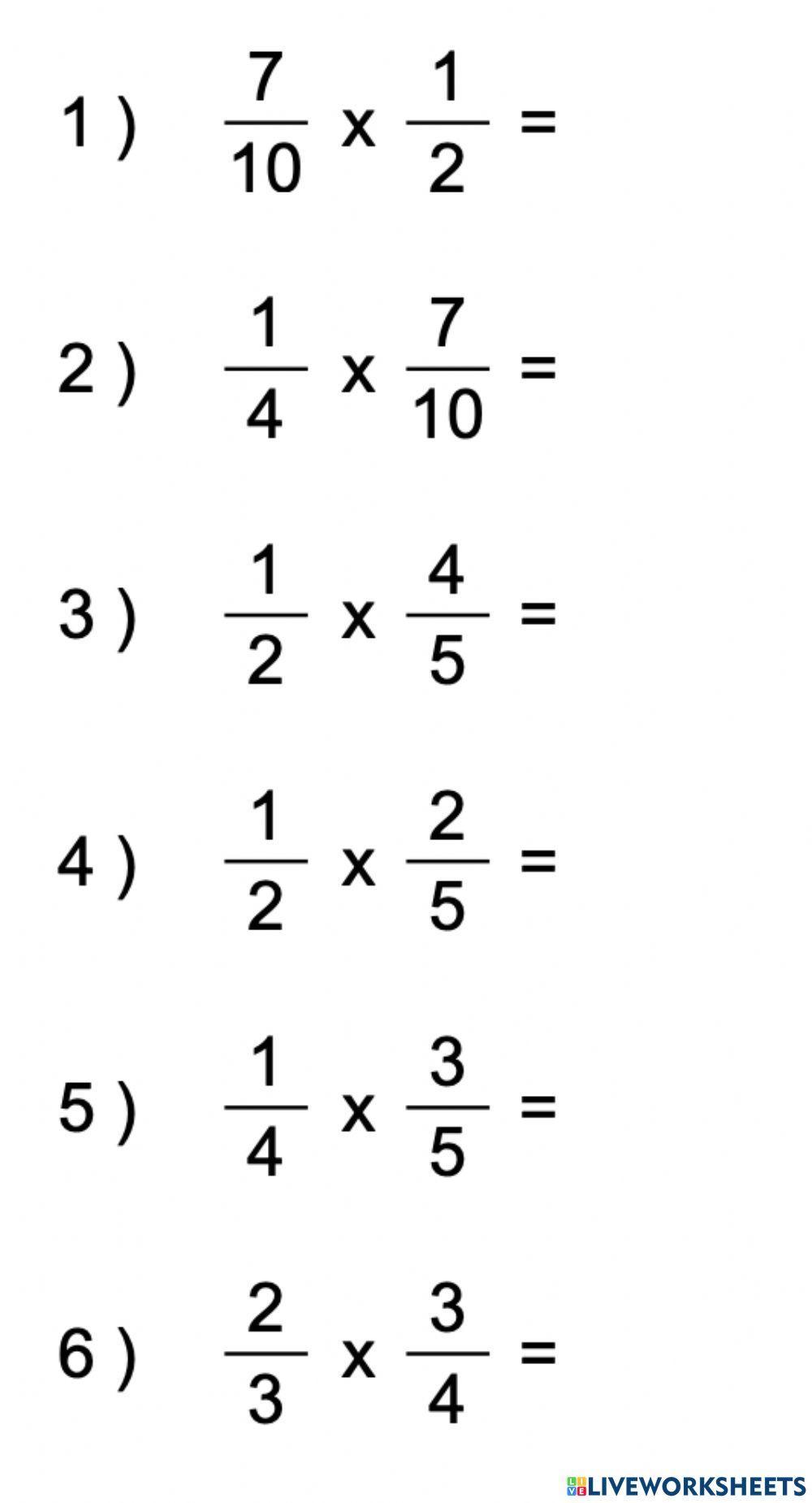 Multiply Fractions