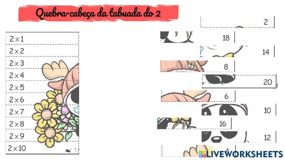 Tabuada Viajante - Atividade 1 (5º ano)