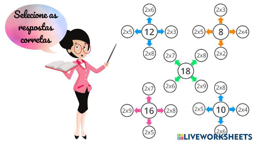 Tabuada Viajante - Atividade 1 (5º ano)