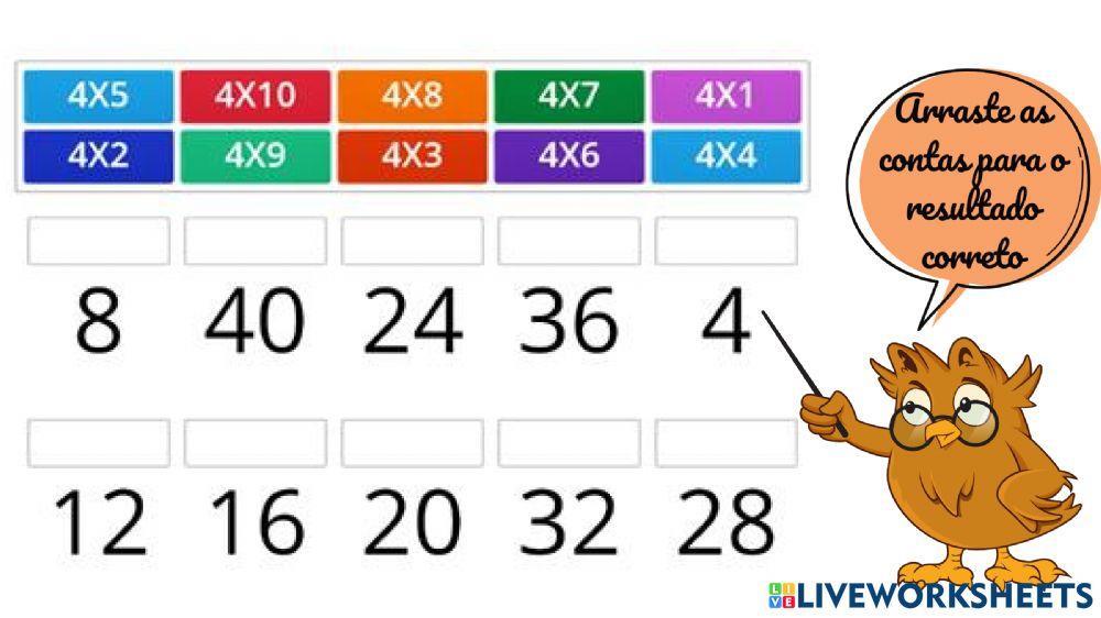 Tabuada Viajante - Atividade 1 (5º ano)