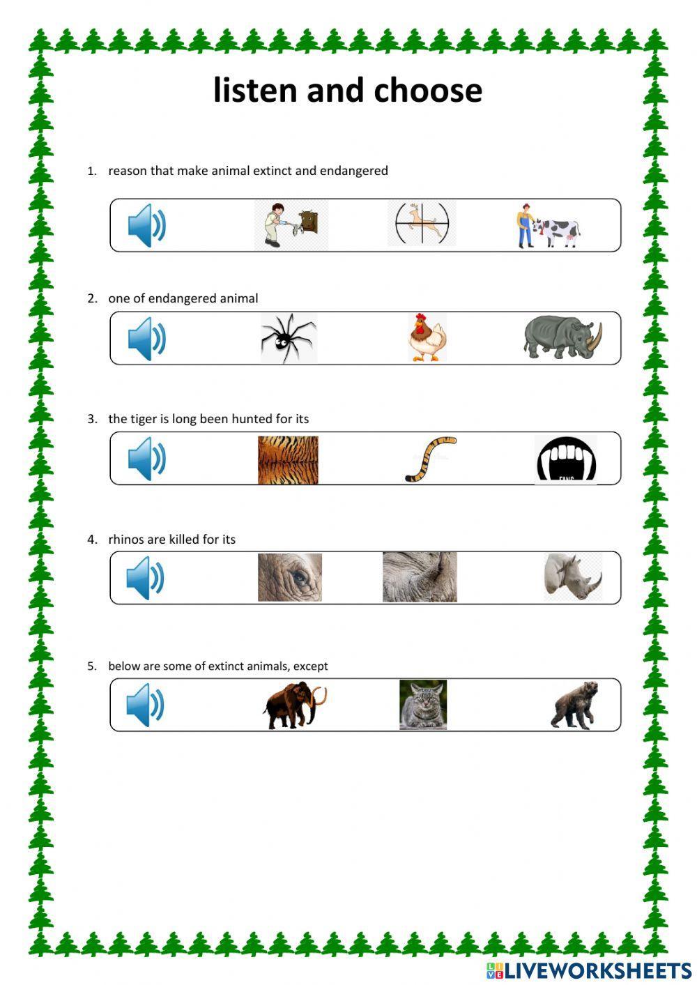 Endangered and Extinct Animal