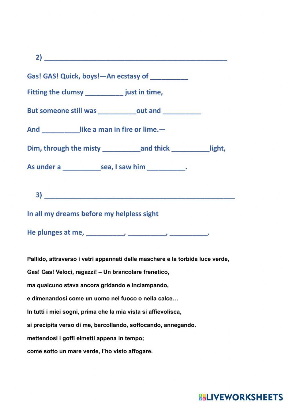 Dulce et Decorum Est