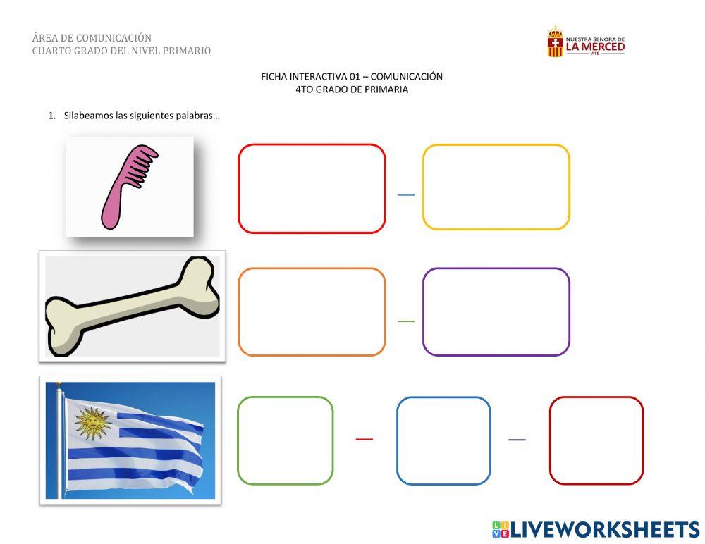 Reconocemos las sílabas