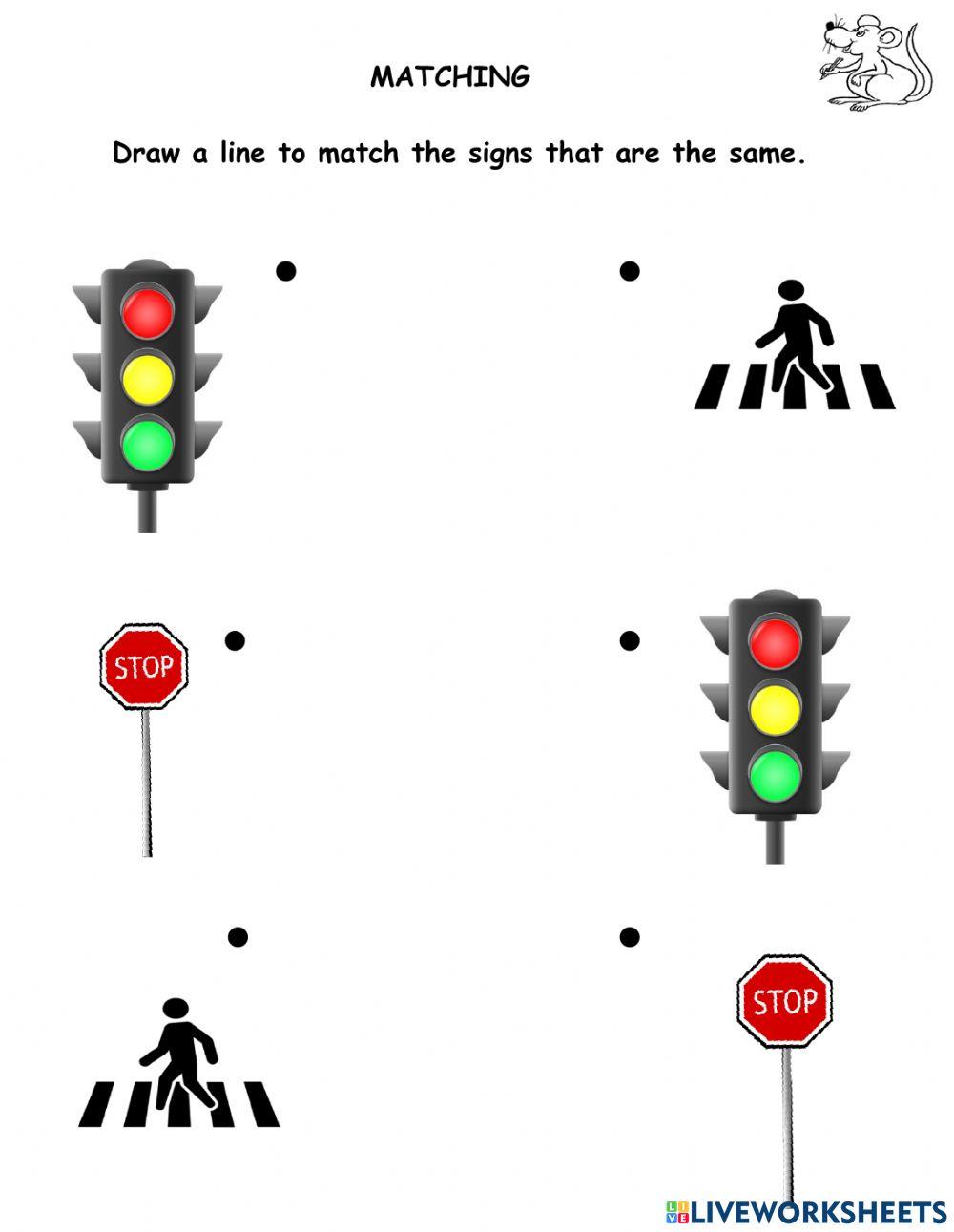 Printable Road Safety Worksheets For Kindergarten