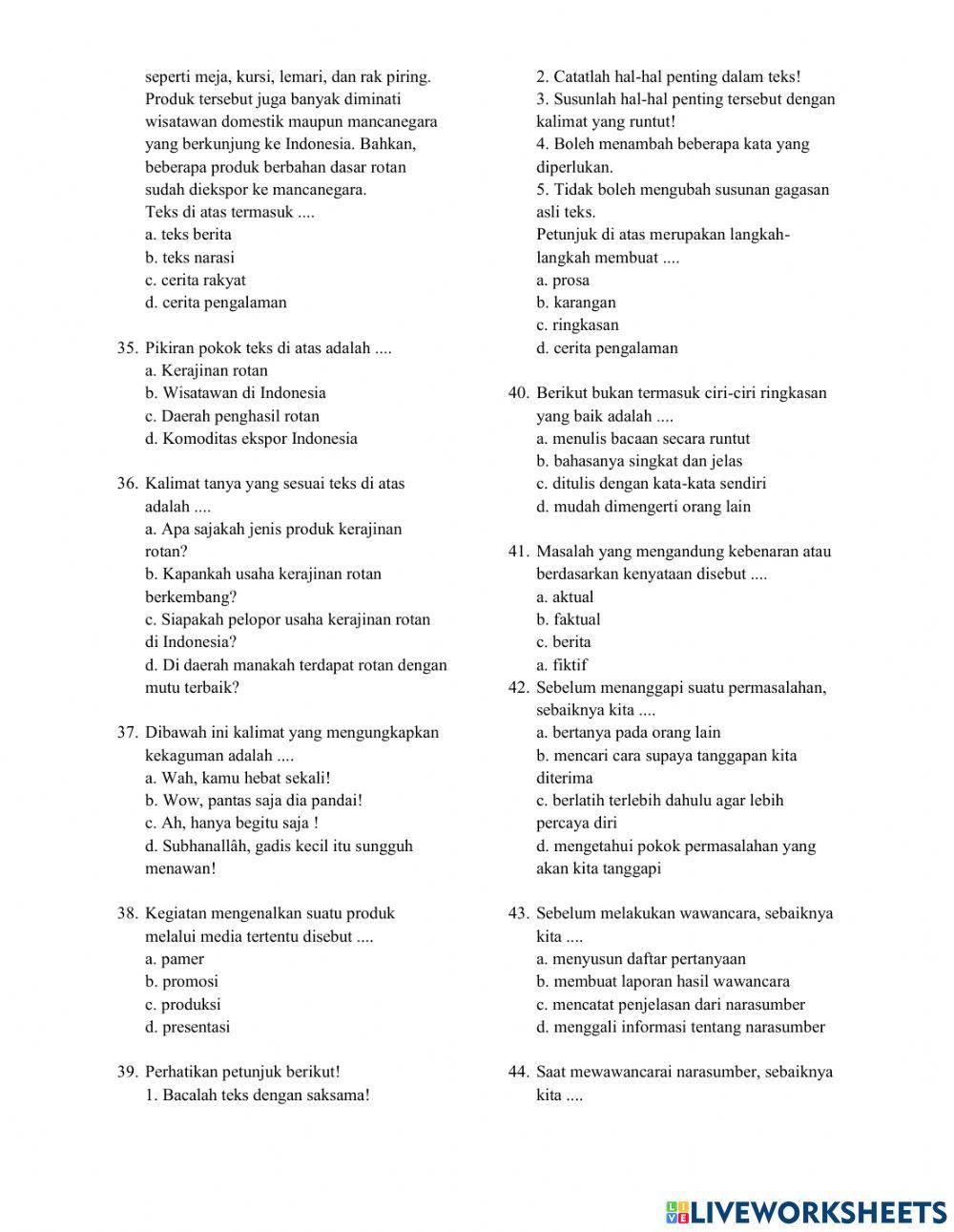 Ila - to 6 bahasa indonesia