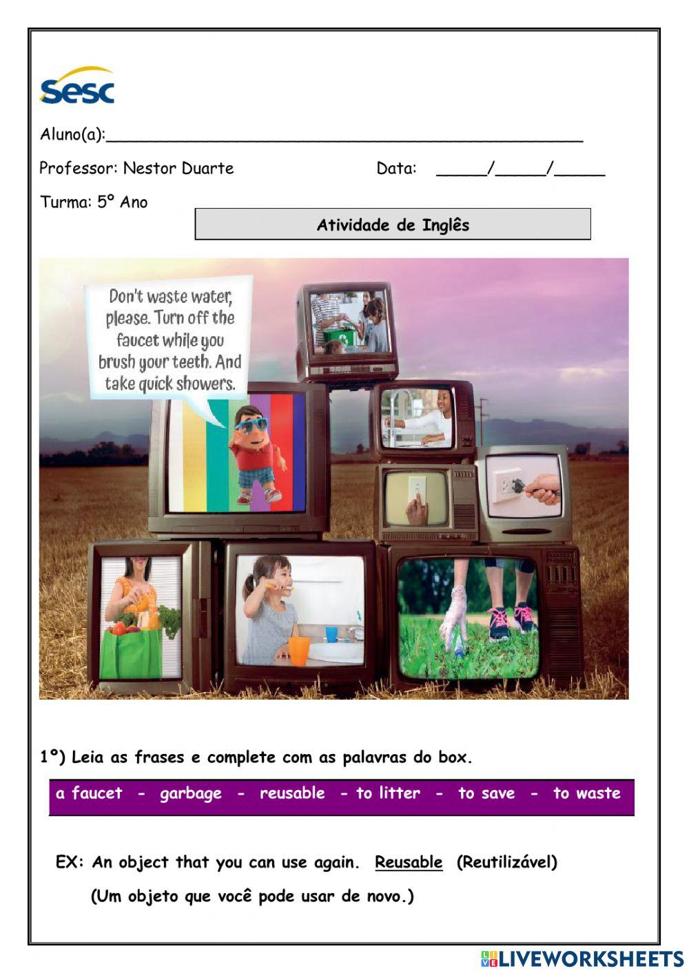 Atividade escrita e auditiva de 20-04-2021.