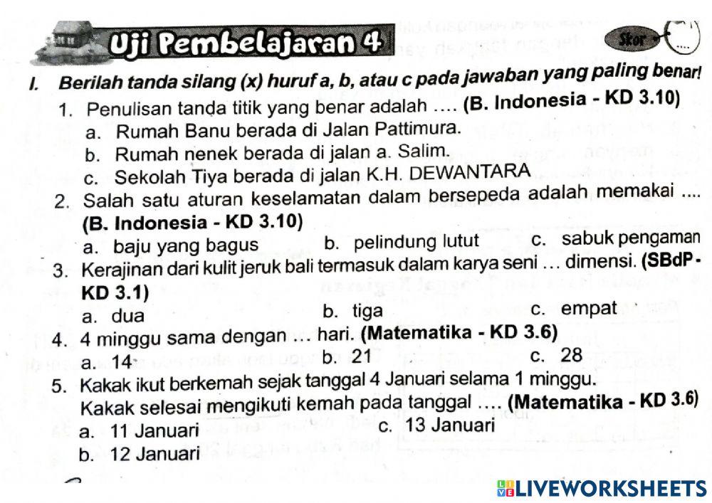 Tematik 8 subtema 3 pb 3 dan 4