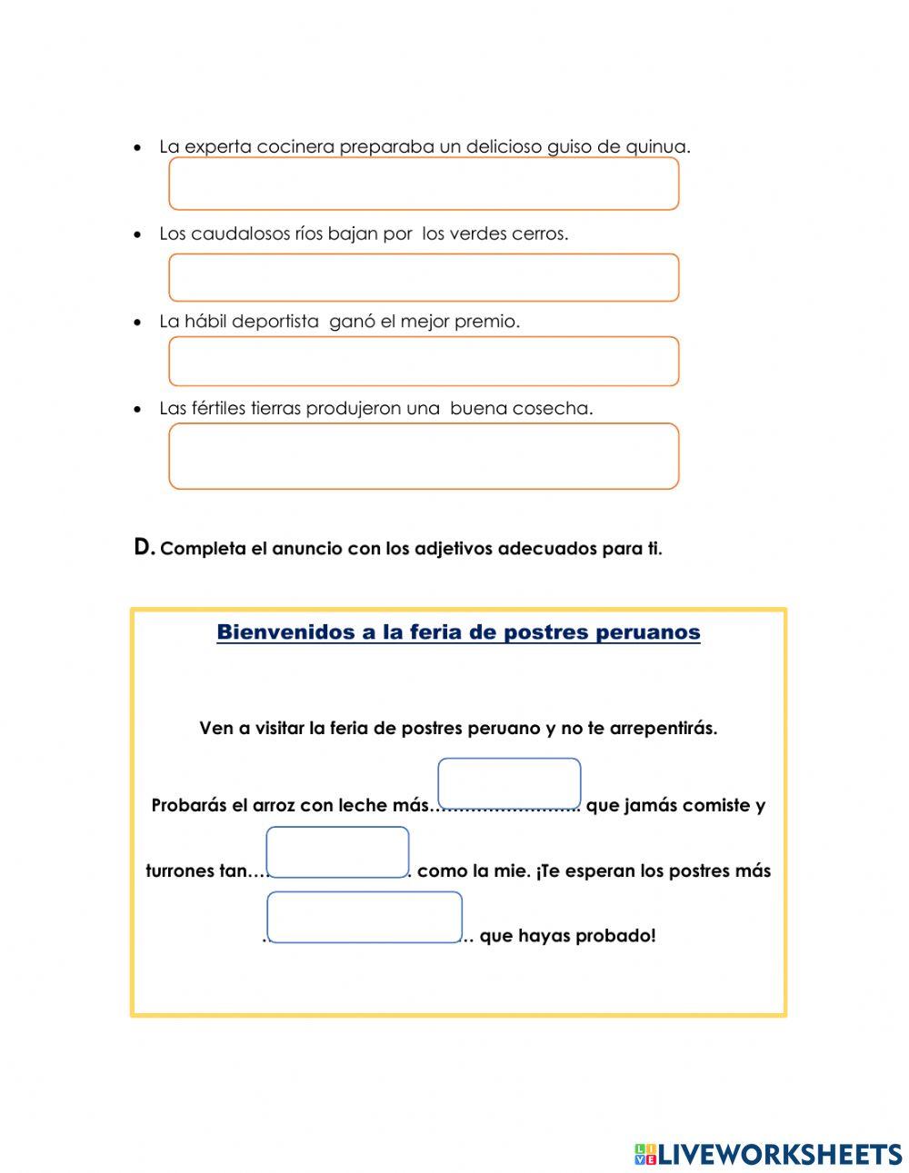 Los adjetivos y sus grados