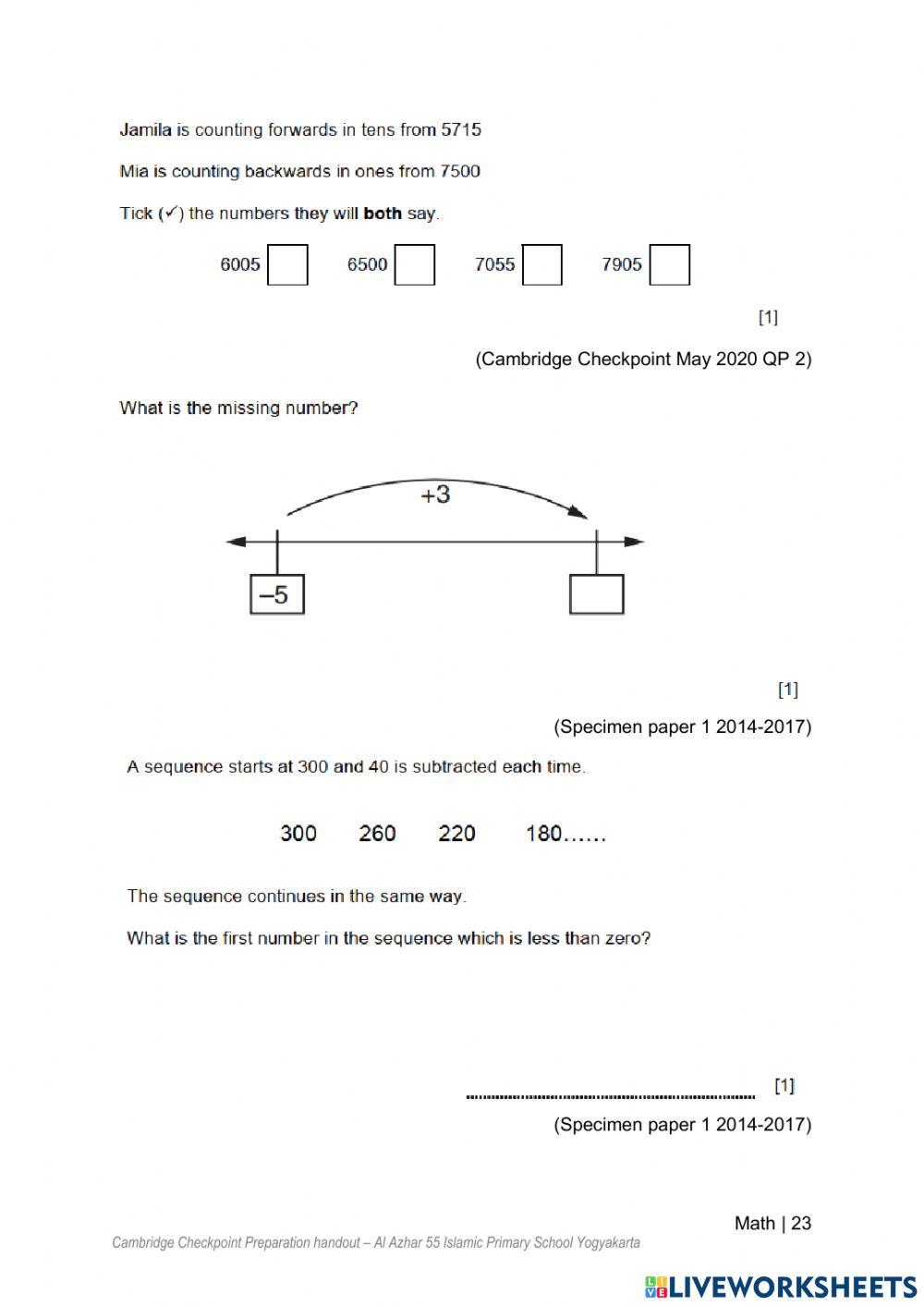 CPIP Math 5 (page 19-23)