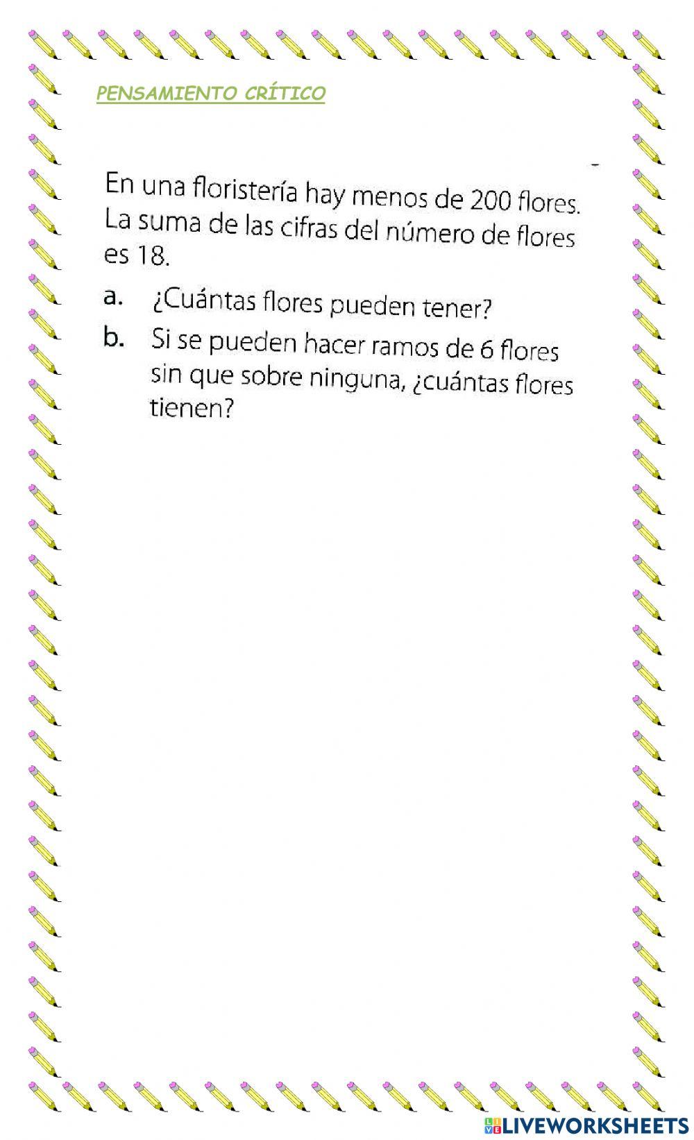 Criterios de divisibilidad liveworksheets 926746