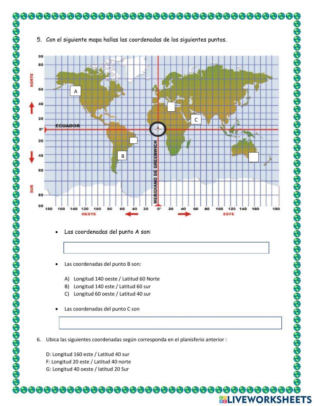 Husos horarios y Longitud y latitud