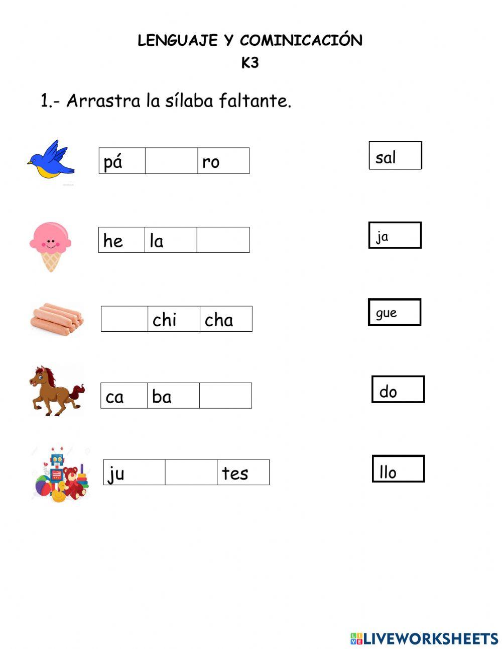 Repaso Letras -er trimestre