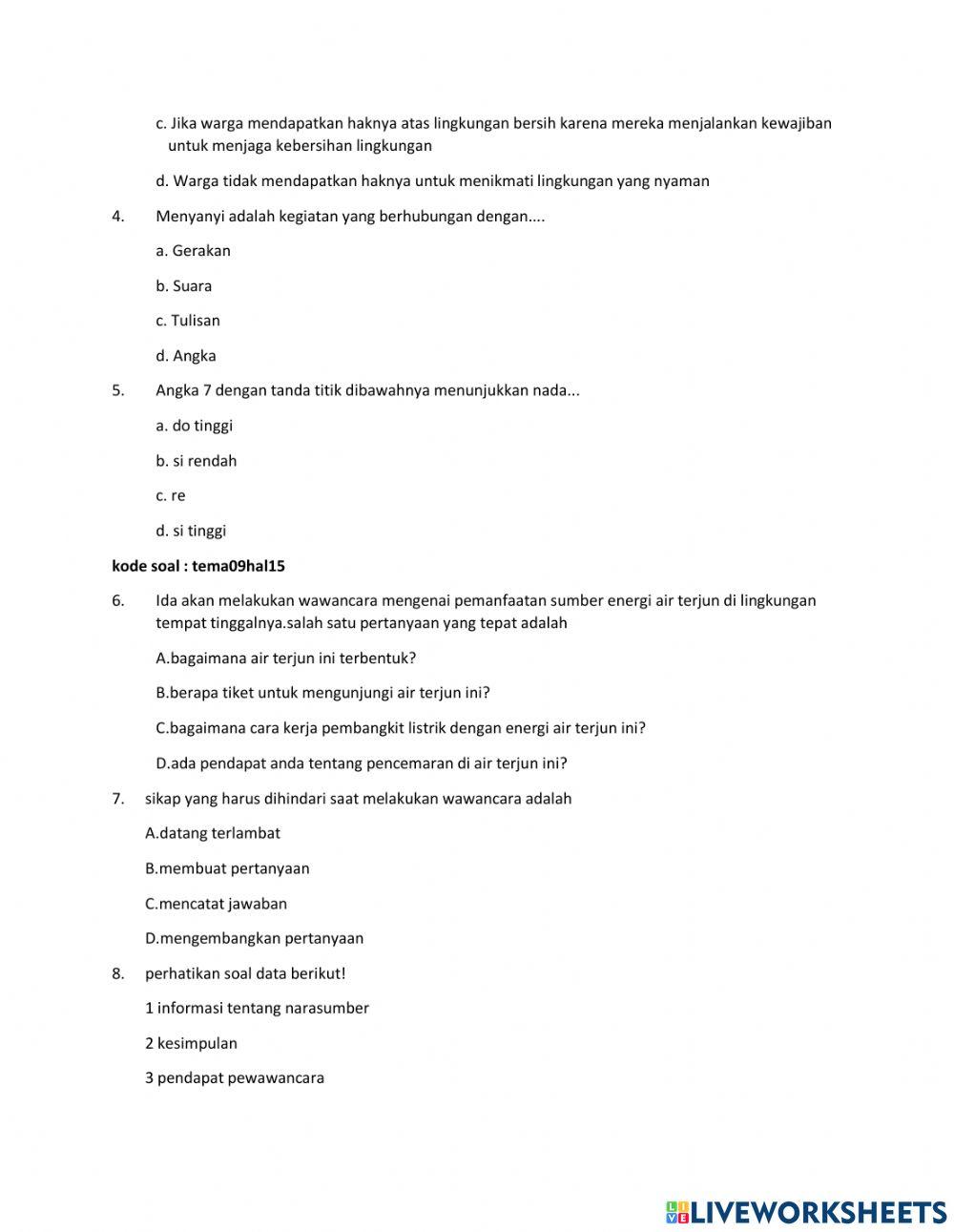 Tema 9 pembelajaran 3,4