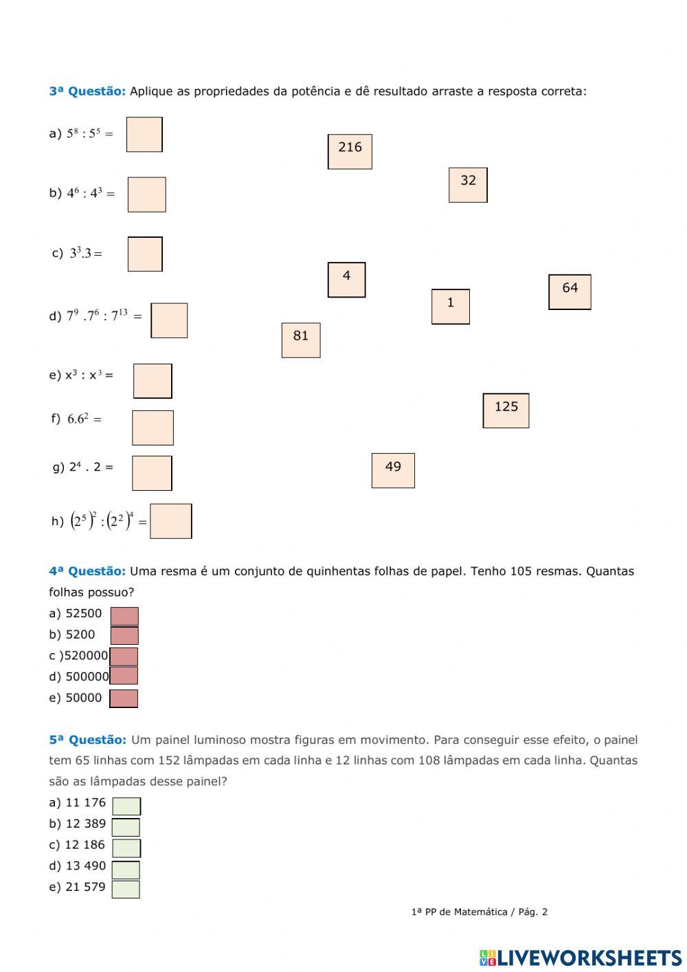 Avaliação de potência