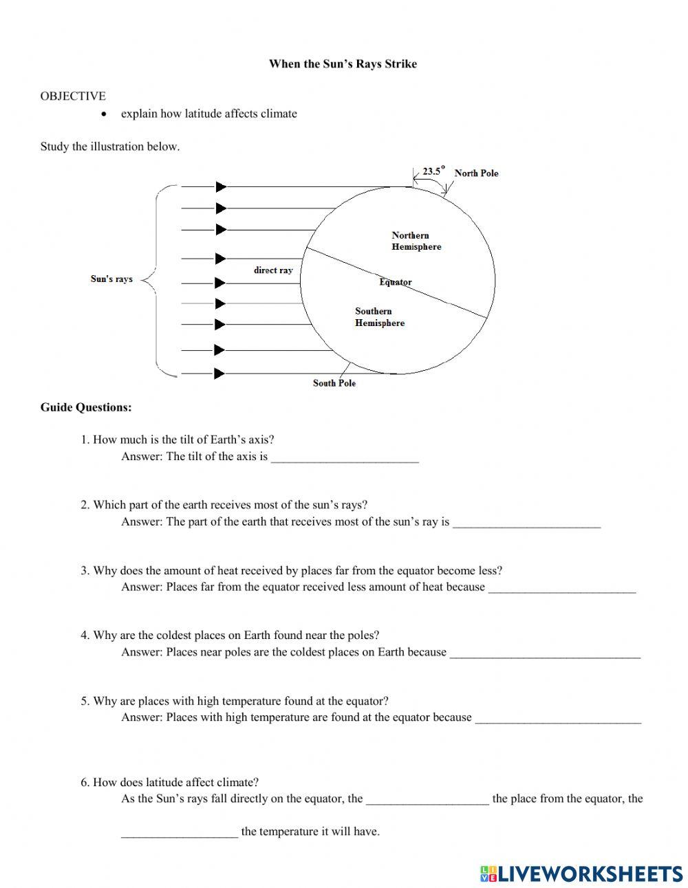 When the Sun Rays Strike