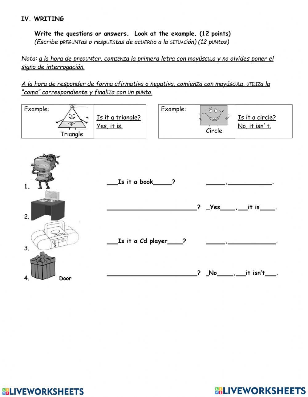 Take Shape 1 Midterm