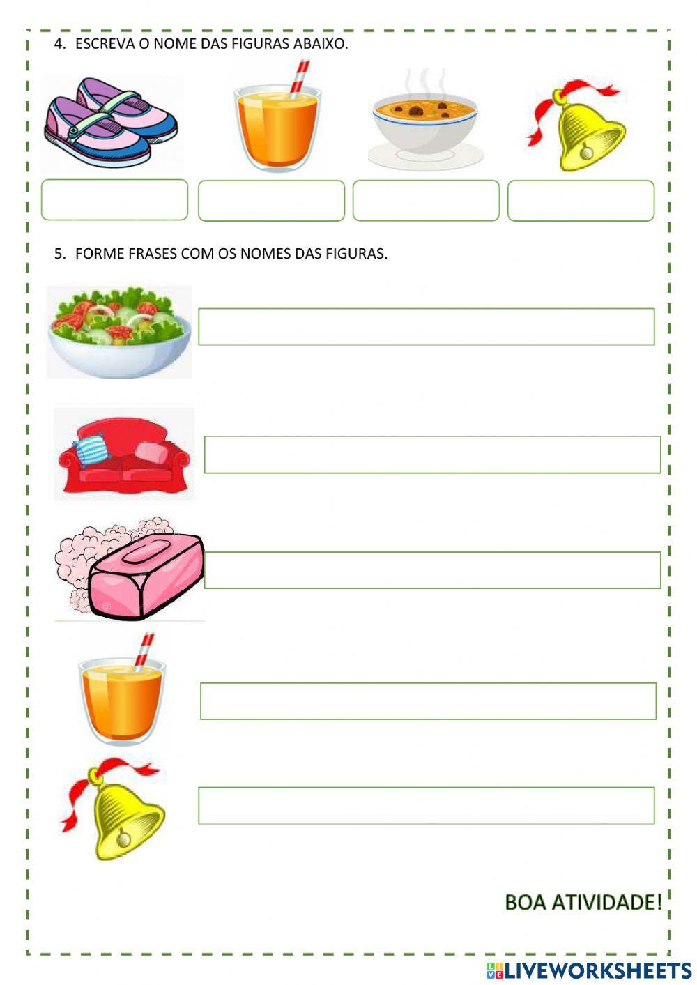 Atividade com a consoante S