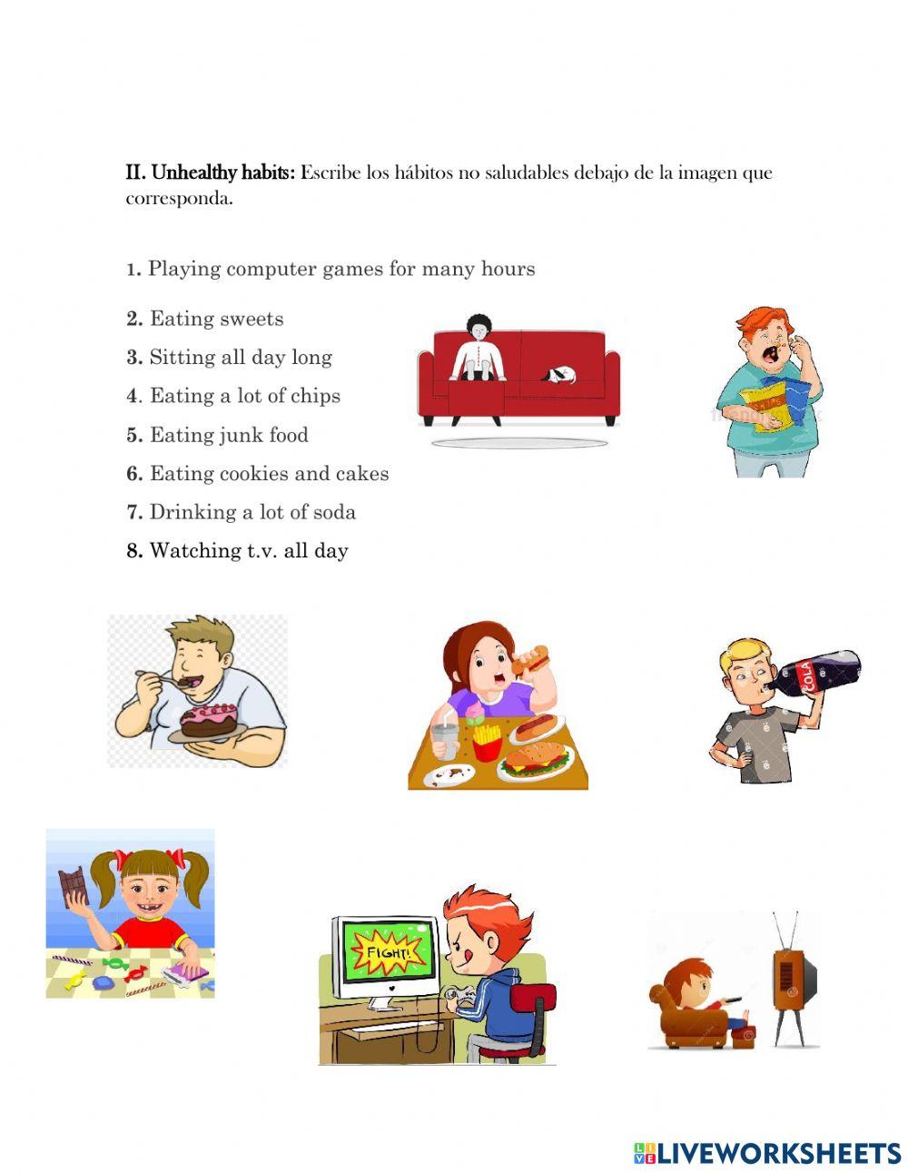 Word For Unhealthy Habits