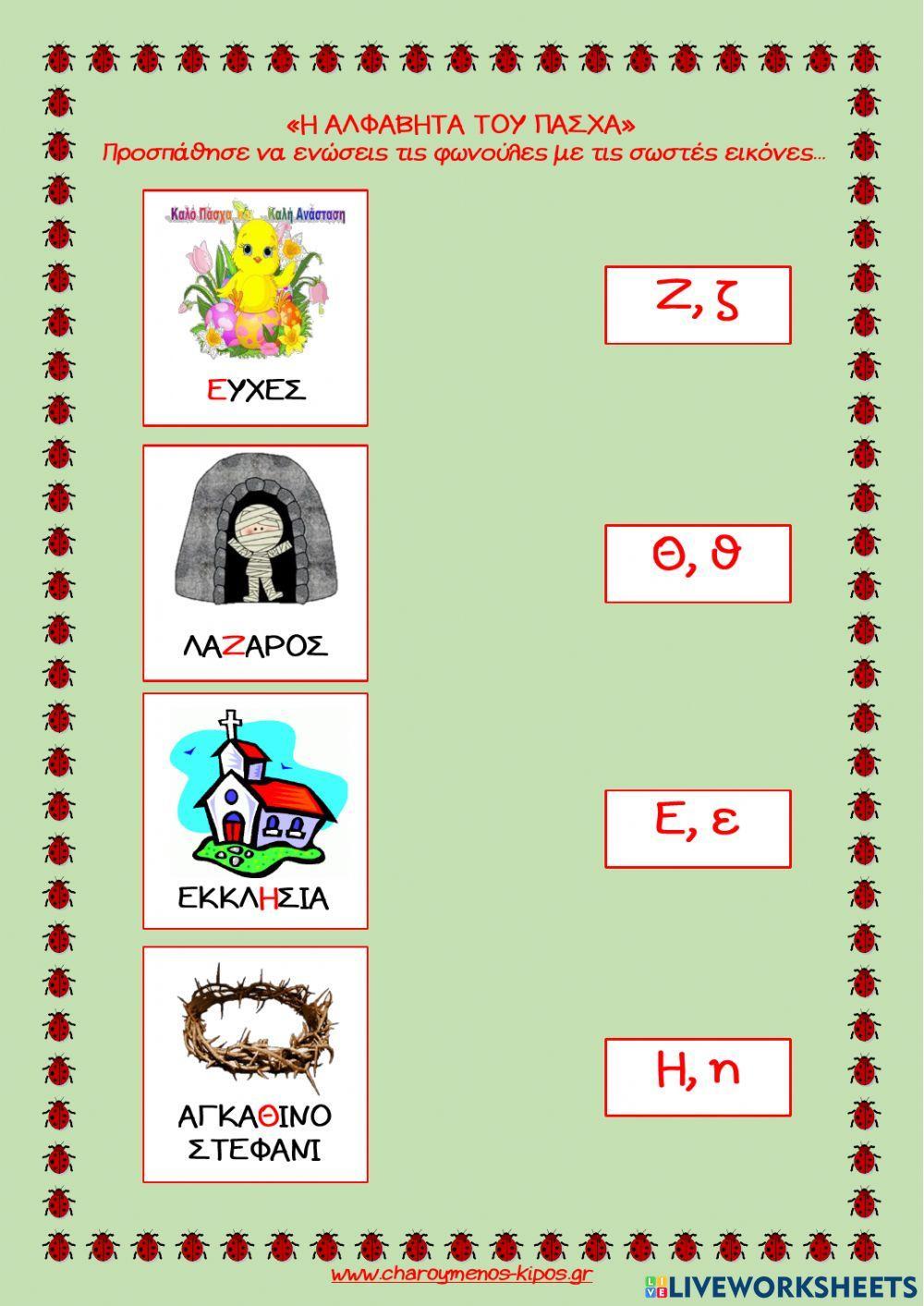 Η Αλφαβήτα του Πάσχα Η Αλφαβήτα του Πάσχα