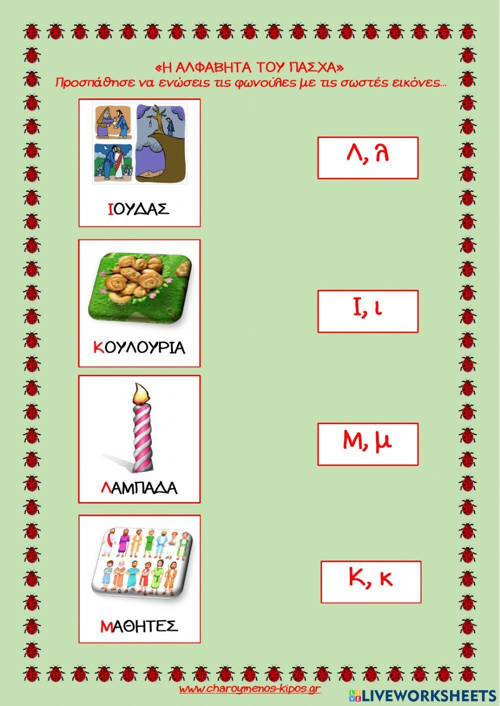 Η Αλφαβήτα του Πάσχα