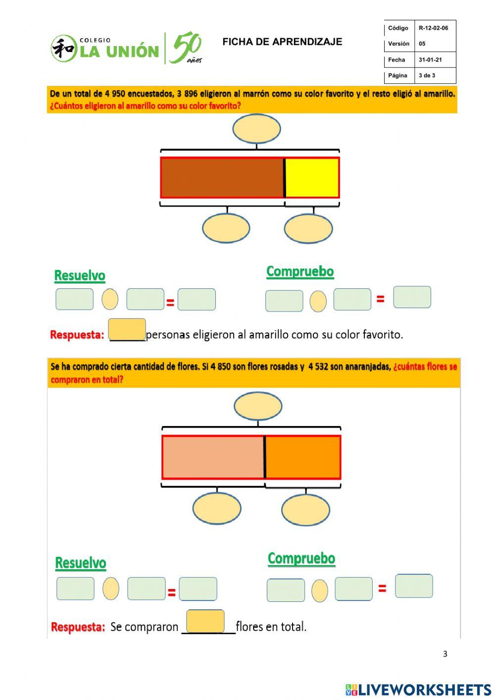 Demuestro lo aprendido (12)-4to grado-problemas