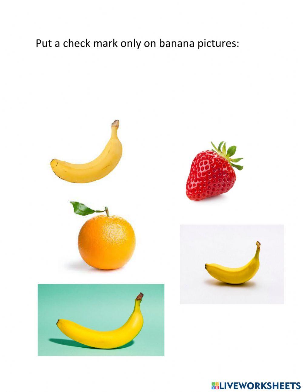 Tick yes for Banana pictures