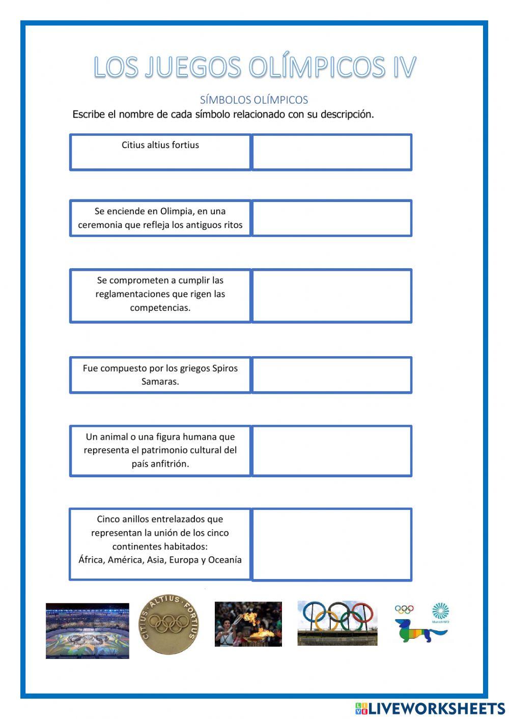 Los Juegos Olimpicos IV (B)